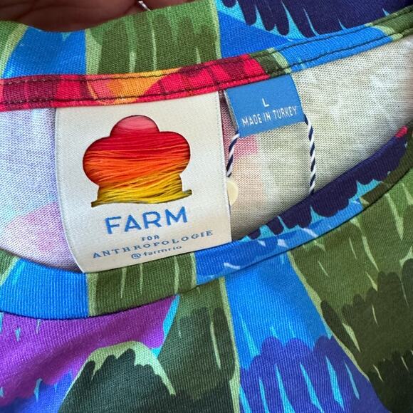NWT Farm Rio Short-Sleeve Cutout Midi Dress. Size L - Picture 7 of 7